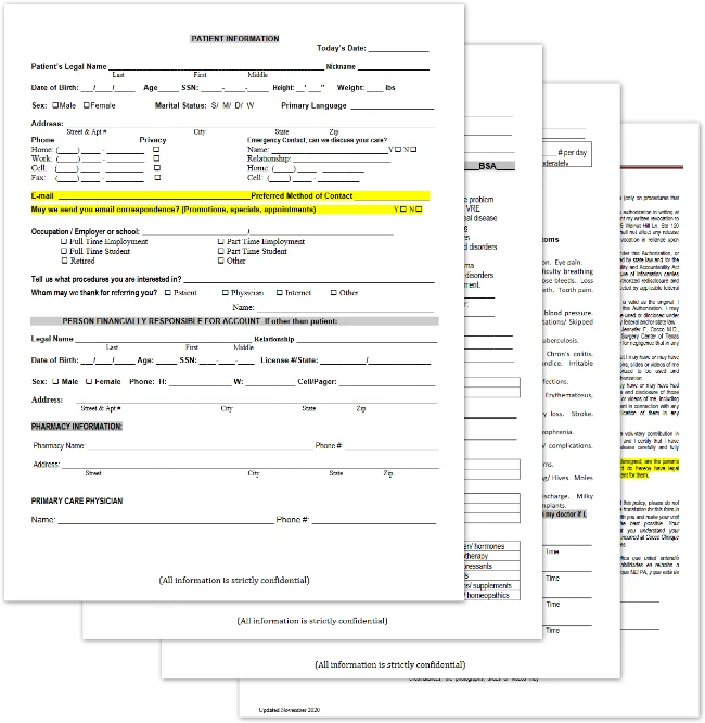 Social Media Transparency - Patient Forms